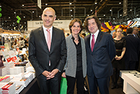 Mr. Alain Berset, Federal Councilor in charge of the Federal Department of Home Affairs (DFI) and Mrs. Anne Emery Torracinta, State Councillor in charge of the Department of Public Instruction, Culture and Sports (DPI), Geneva Book and Press Fair, April 2017.