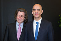 Geneva International Motor Show with Mr. Alain Berset, Federal Councillor, March 2016