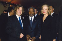 Mr. Kofi Annan, United Nations (UN) Secretary-General and his wife, Fête de la Communication. © M. Faustino, April 2008