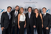 Board Members, from left to right : Prof. Marc Ansari, Mr Sébastien Joliat, Ms Céline Denizot, Me Robert Hensler, Ms Laurence Bagnoud-Roth and Mr Maurice Machenbaum, Cansearch Charity Event, september 2017. (Picture by Ms Carole Parodi)